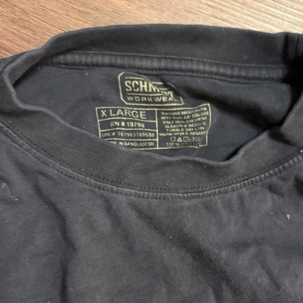 Men's Black Long Sleeve Tee - Picture 3 of 3